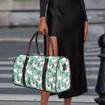 Cute Cactus And Llama Pattern Print Duffle Bag