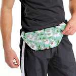 Cute Cactus And Llama Pattern Print Fanny Pack