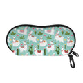 Cute Cactus And Llama Pattern Print Glasses Case
