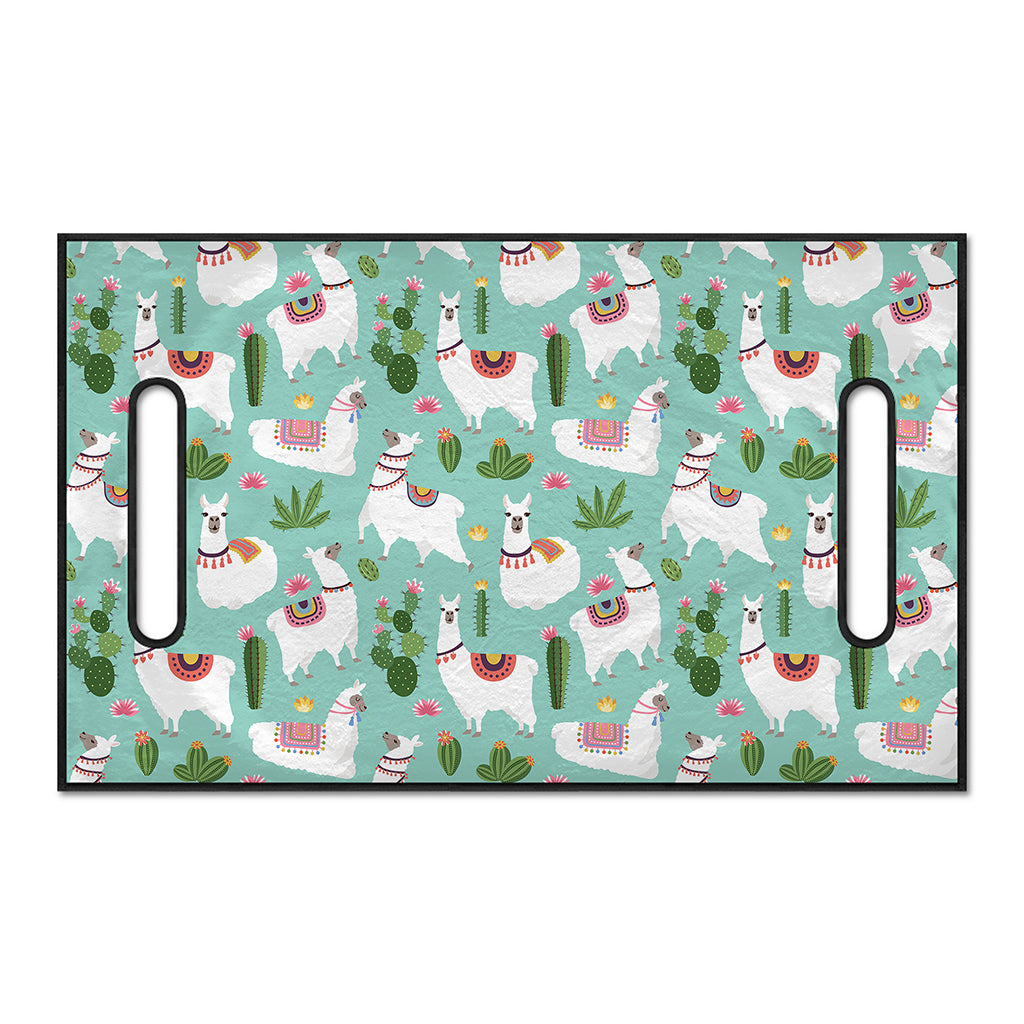 Cute Cactus And Llama Pattern Print Golf Cart Seat Cover