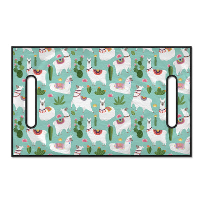 Cute Cactus And Llama Pattern Print Golf Cart Seat Cover
