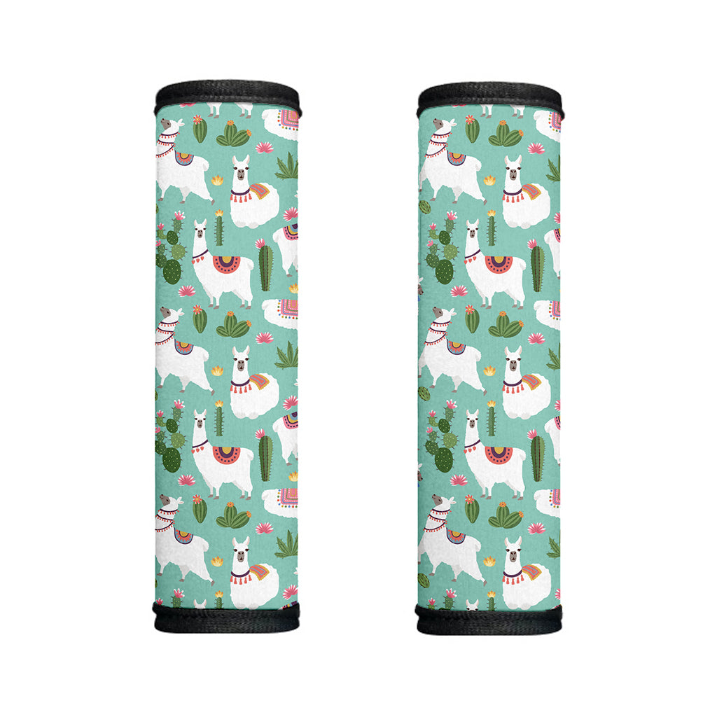 Cute Cactus And Llama Pattern Print Handle Covers