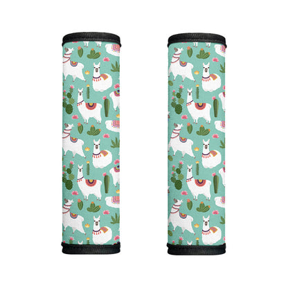 Cute Cactus And Llama Pattern Print Handle Covers