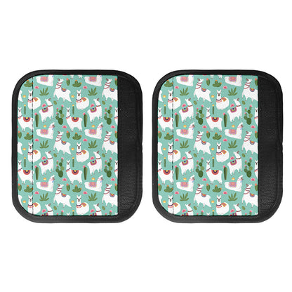 Cute Cactus And Llama Pattern Print Handle Covers