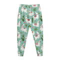 Cute Cactus And Llama Pattern Print Jogger Pants