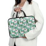 Cute Cactus And Llama Pattern Print Laptop Sleeve With Handle