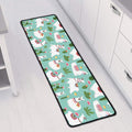 Cute Cactus And Llama Pattern Print Long Kitchen Mat