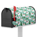 Cute Cactus And Llama Pattern Print Mailbox Cover