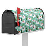 Cute Cactus And Llama Pattern Print Mailbox Cover