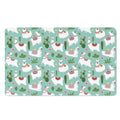 Cute Cactus And Llama Pattern Print Polyester Doormat