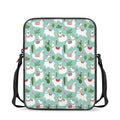 Cute Cactus And Llama Pattern Print Rectangular Crossbody Bag