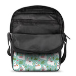 Cute Cactus And Llama Pattern Print Rectangular Crossbody Bag