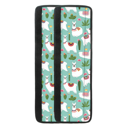 Cute Cactus And Llama Pattern Print Refrigerator Handle Covers