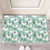 Cute Cactus And Llama Pattern Print Rubber Doormat