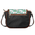 Cute Cactus And Llama Pattern Print Saddle Bag
