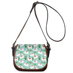 Cute Cactus And Llama Pattern Print Saddle Bag
