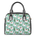 Cute Cactus And Llama Pattern Print Shoulder Handbag