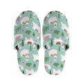Cute Cactus And Llama Pattern Print Slippers