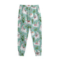 Cute Cactus And Llama Pattern Print Sweatpants