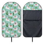 Cute Cactus And Llama Pattern Print Waterproof Car Seat Cover