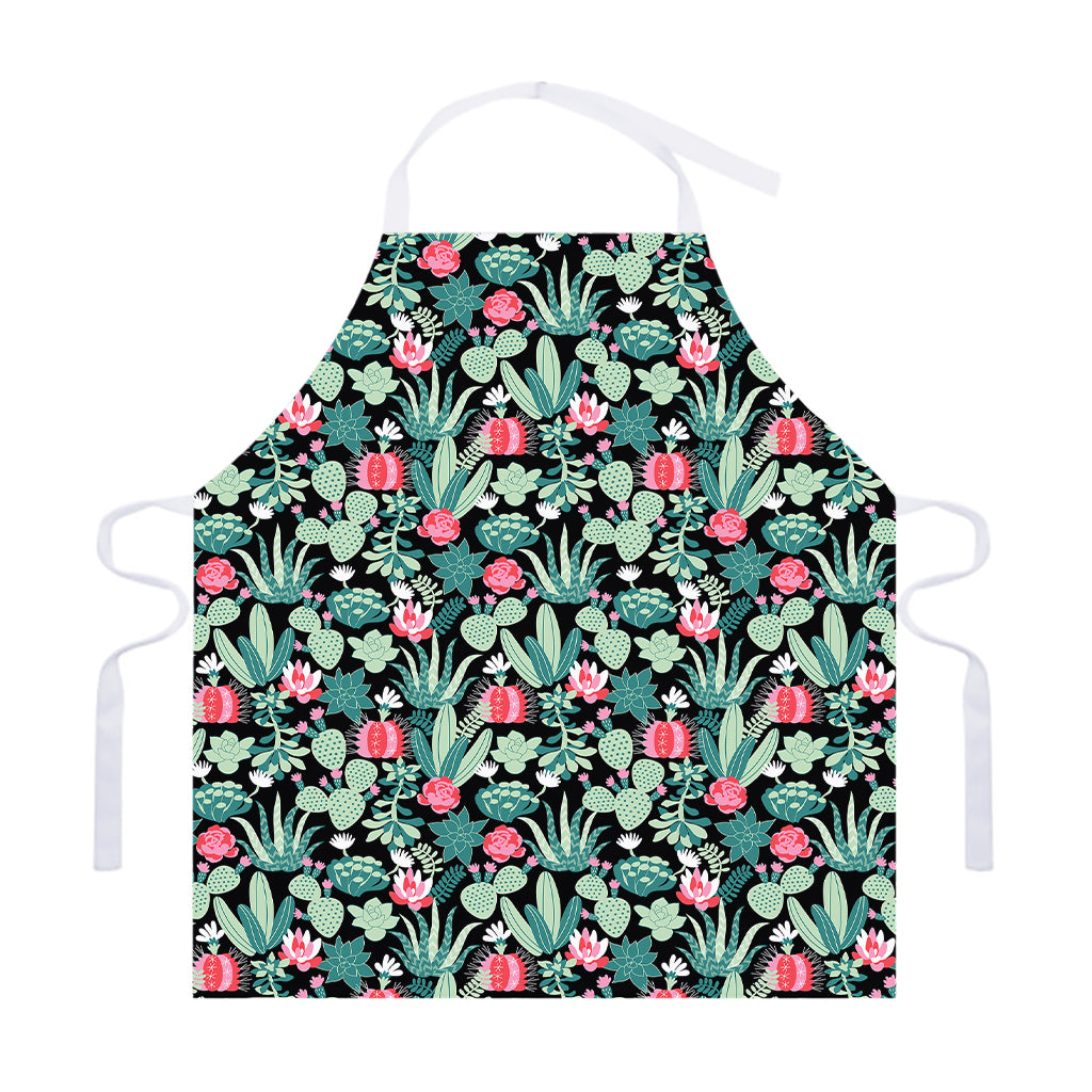 Cute Cactus And Succulent Print Adjustable Apron
