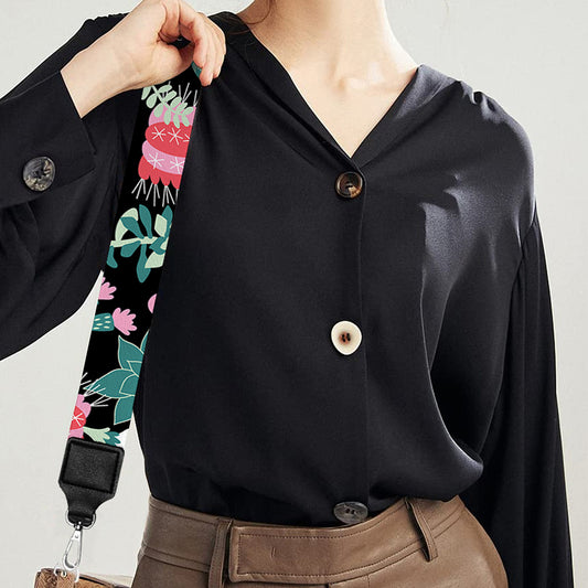 Cute Cactus And Succulent Print Bag Strap