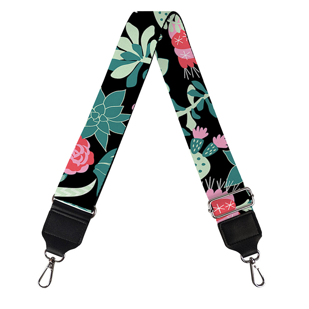Cute Cactus And Succulent Print Bag Strap