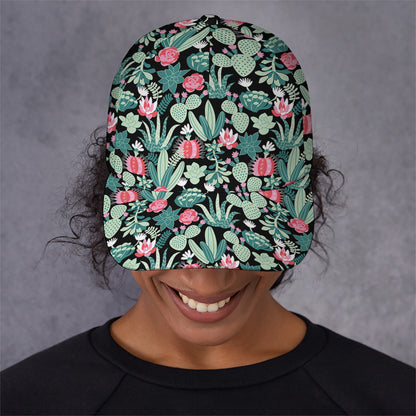 Cute Cactus And Succulent Print Baseball Cap