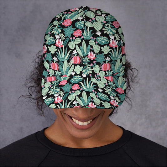Cute Cactus And Succulent Print Baseball Cap