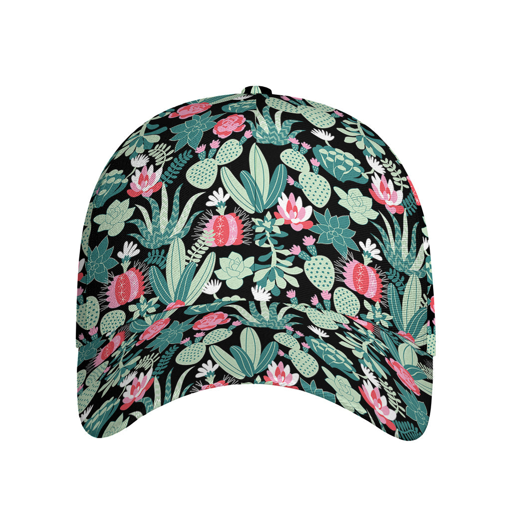 Cute Cactus And Succulent Print Baseball Cap