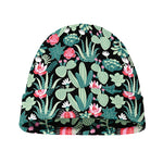 Cute Cactus And Succulent Print Beanie