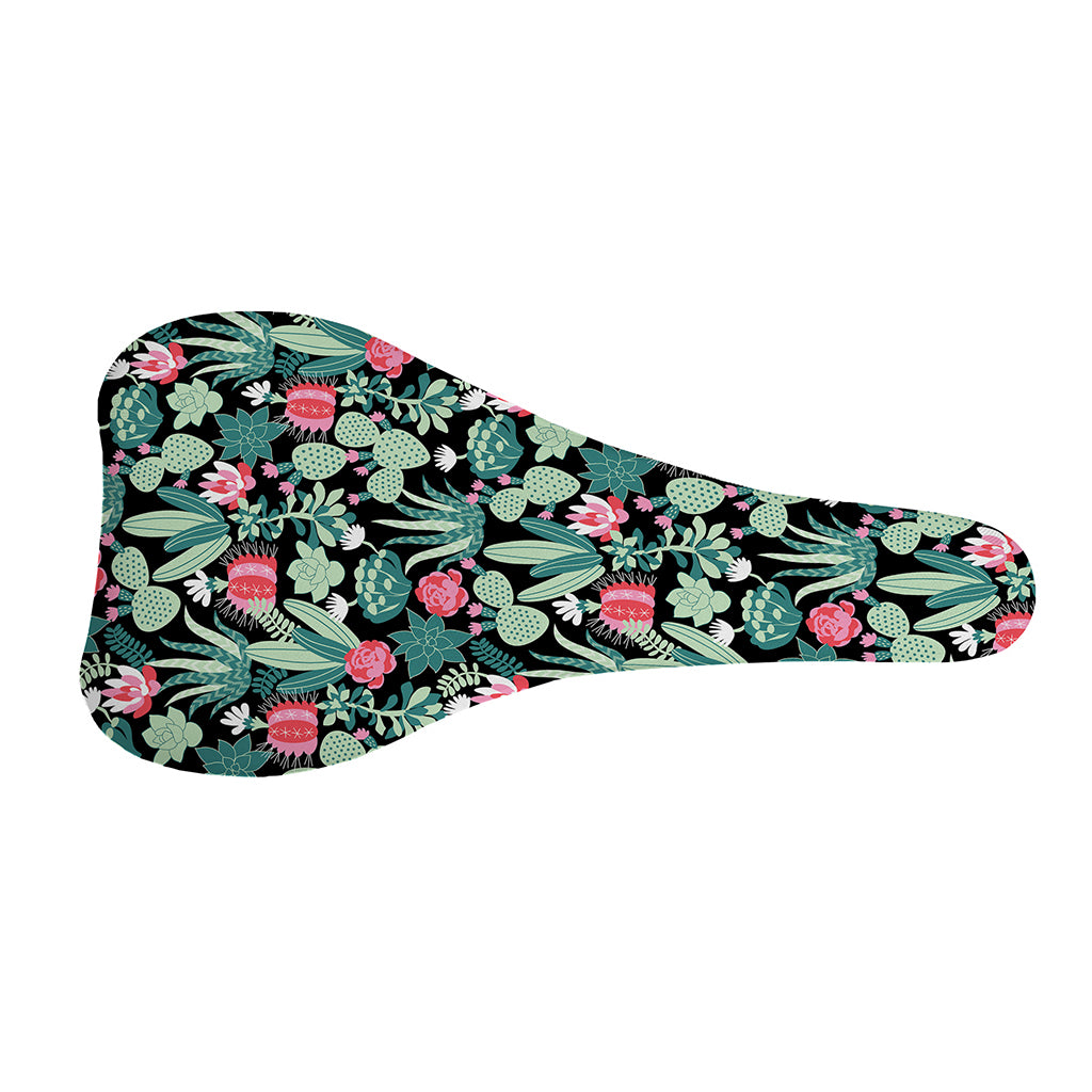 Cute Cactus And Succulent Print Bicycle Seat Cover
