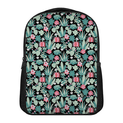 Cute Cactus And Succulent Print Casual Backpack