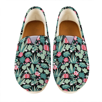 Cute Cactus And Succulent Print Casual Shoes