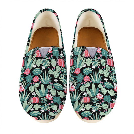 Cute Cactus And Succulent Print Casual Shoes