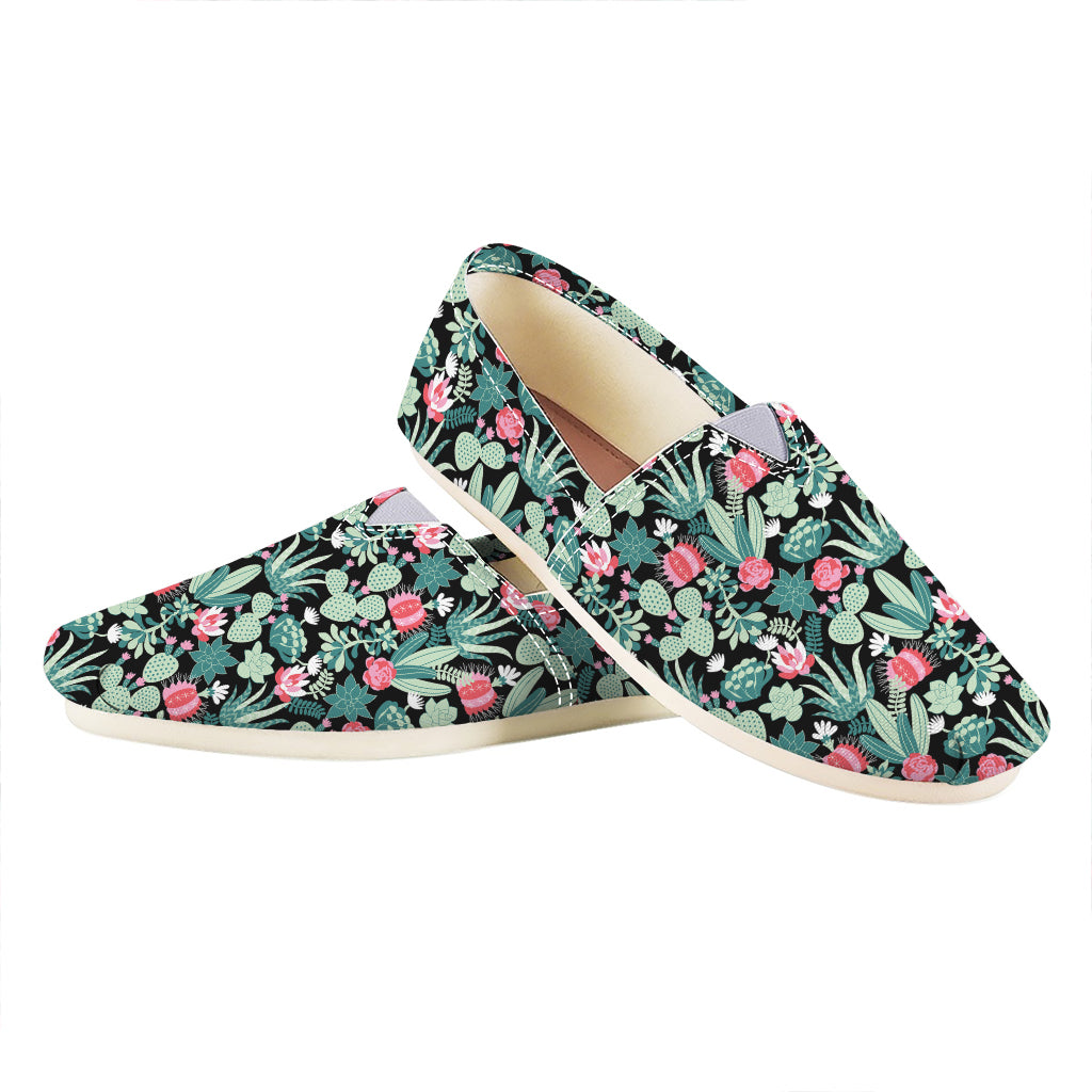 Cute Cactus And Succulent Print Casual Shoes