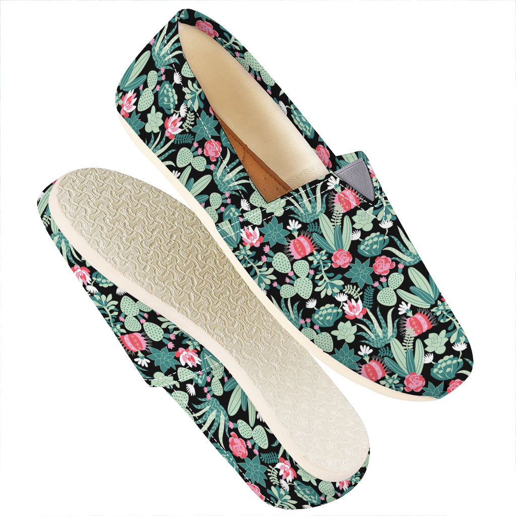 Cute Cactus And Succulent Print Casual Shoes
