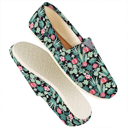 Cute Cactus And Succulent Print Casual Shoes