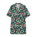 Cute Cactus And Succulent Print Cotton Hawaiian Shirt