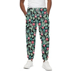 Cute Cactus And Succulent Print Cotton Pants
