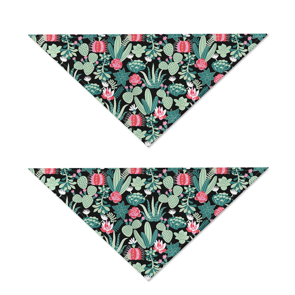 Cute Cactus And Succulent Print Dog Bandana