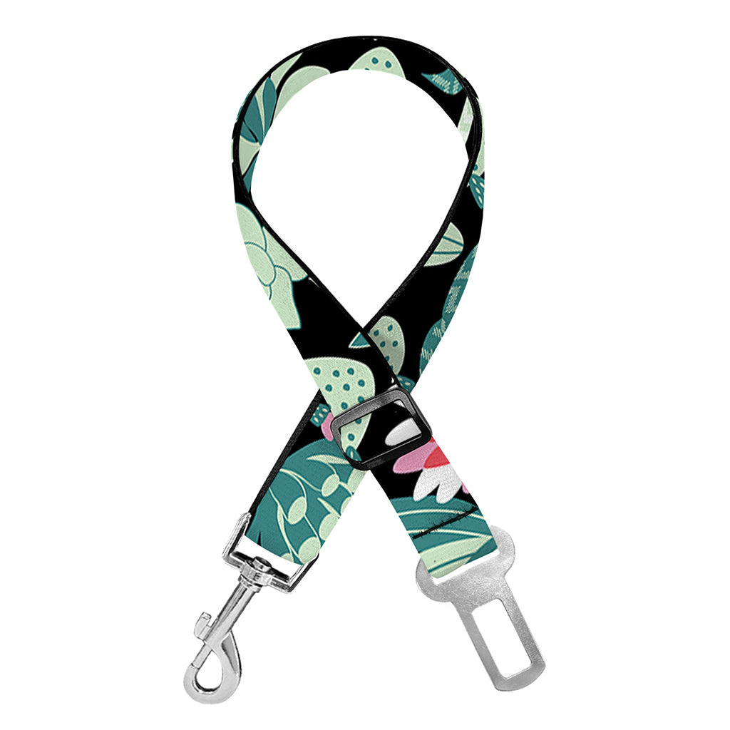 Cute Cactus And Succulent Print Dog Seat Belt