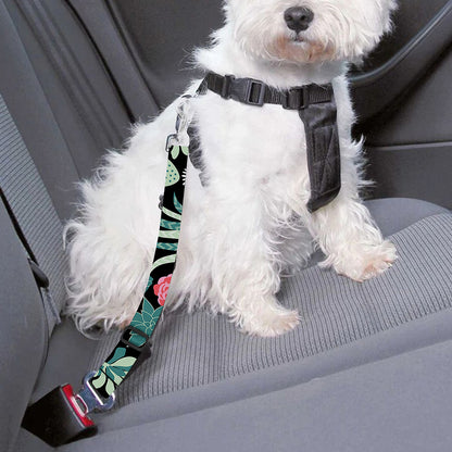 Cute Cactus And Succulent Print Dog Seat Belt
