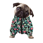 Cute Cactus And Succulent Print Dog Zip Up Jacket