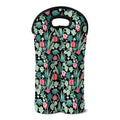 Cute Cactus And Succulent Print Double Neoprene Wine Tote