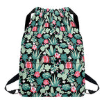 Cute Cactus And Succulent Print Drawstring Backpack
