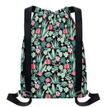 Cute Cactus And Succulent Print Drawstring Backpack