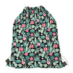 Cute Cactus And Succulent Print Drawstring Bag