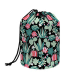 Cute Cactus And Succulent Print Drawstring Makeup Bag