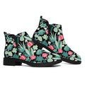 Cute Cactus And Succulent Print Flat Ankle Boots